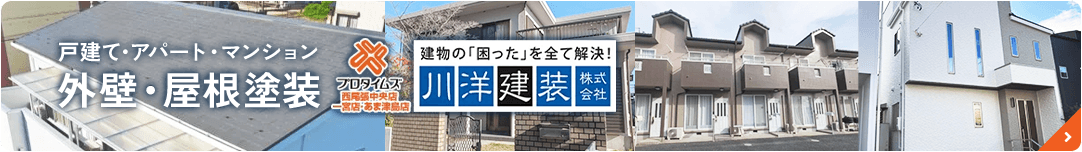 戸建て・アパート・マンション 外壁・屋根塗装 プロタイムズ　建物の「困った」を全て解決！川洋建装株式会社