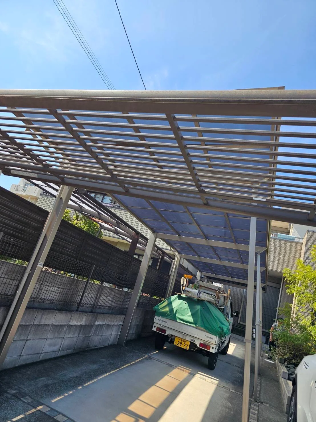 名古屋市カーポートパネル張替工事：アフター