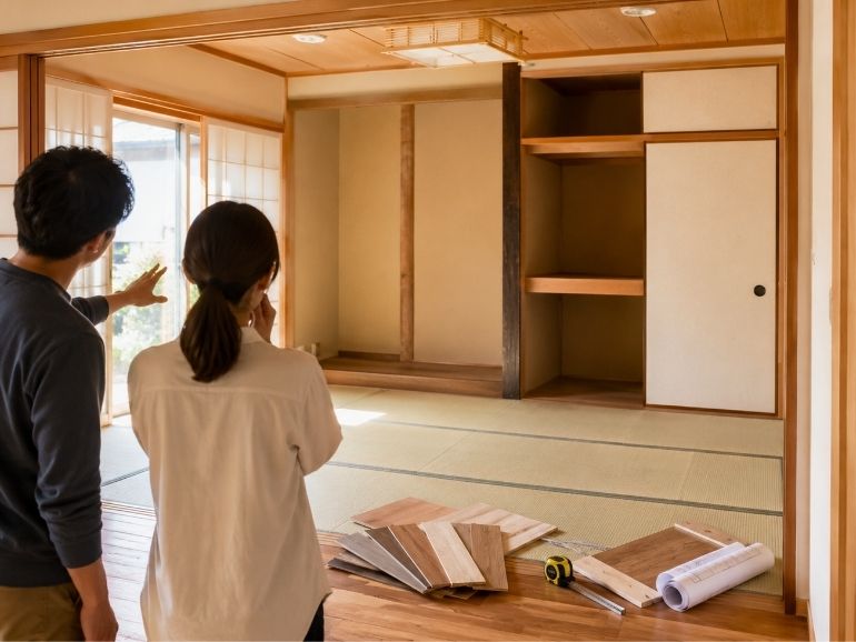 和室から洋室へのリフォームは工事範囲で費用が変わる